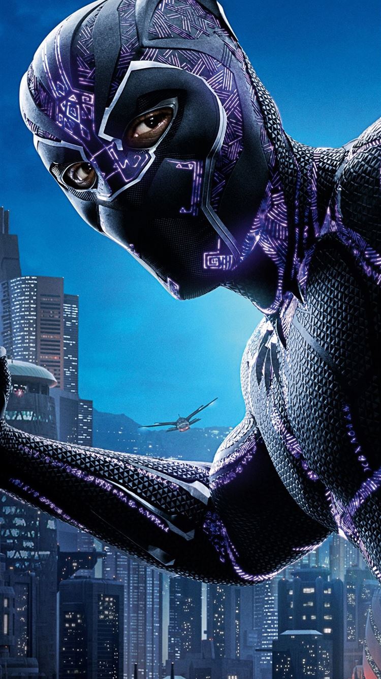 Black Panther Movie Poster 3D Desktop HD iPhone Wallpaper Free Download