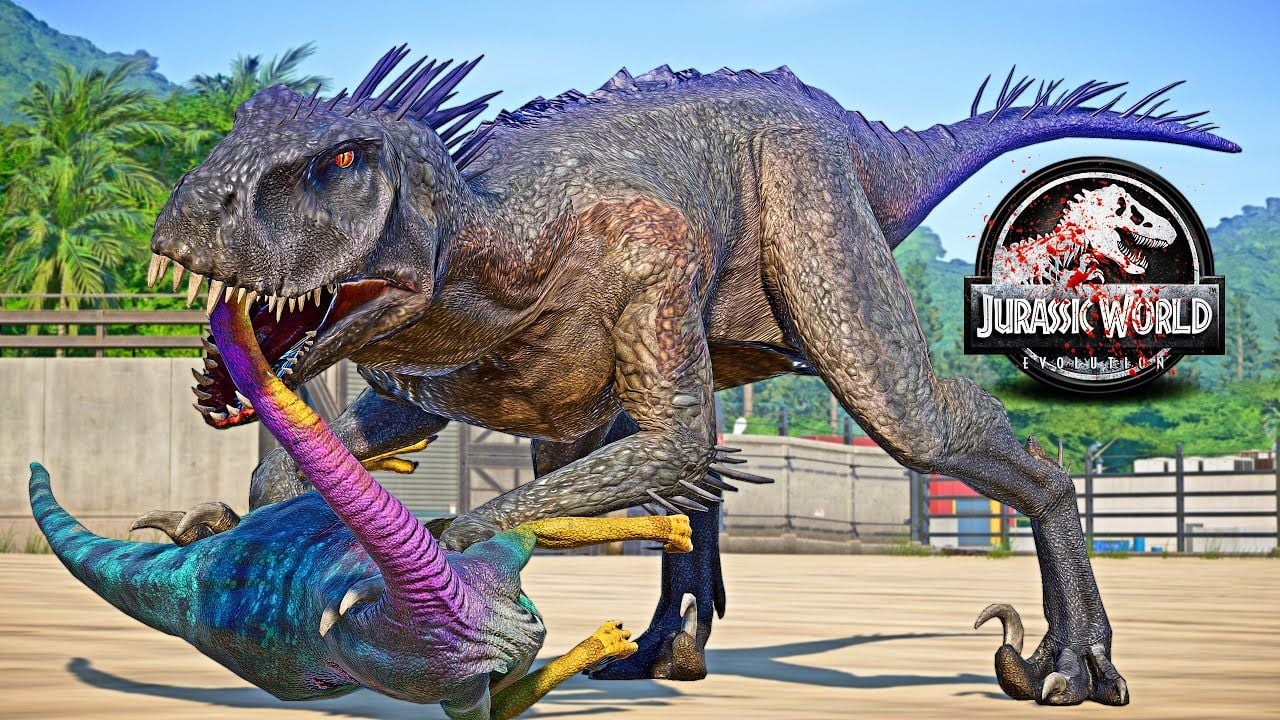 Scorpius Rex E750 Vs Blue Velociraptor, Blue Green T REX Dinosaurs Fight
