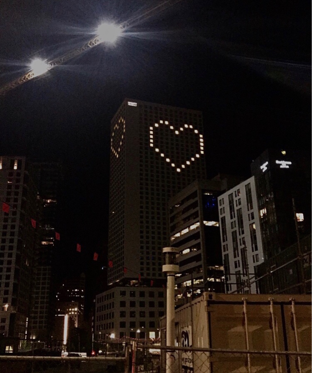 Download Blurry Heart Lights On Building Picture  Wallpaperscom