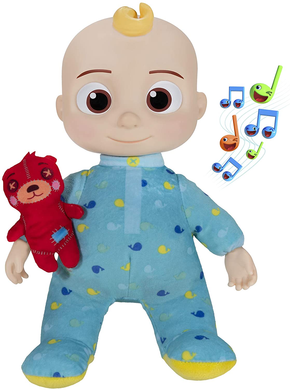 CoComelon Official Musical Bedtime JJ Doll, Soft Plush Body