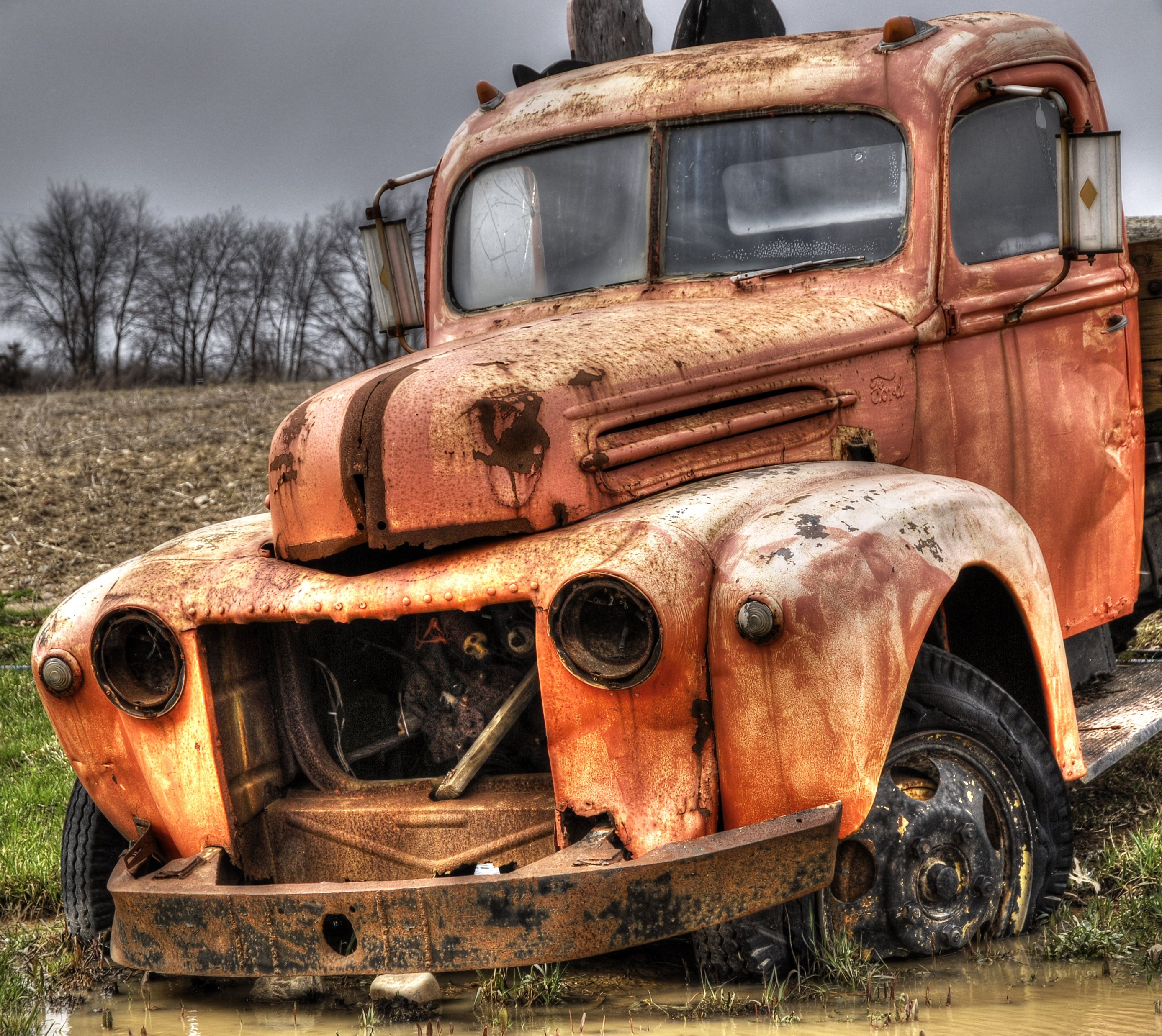 Free photo: Old Rusty Car, Automobile, Car