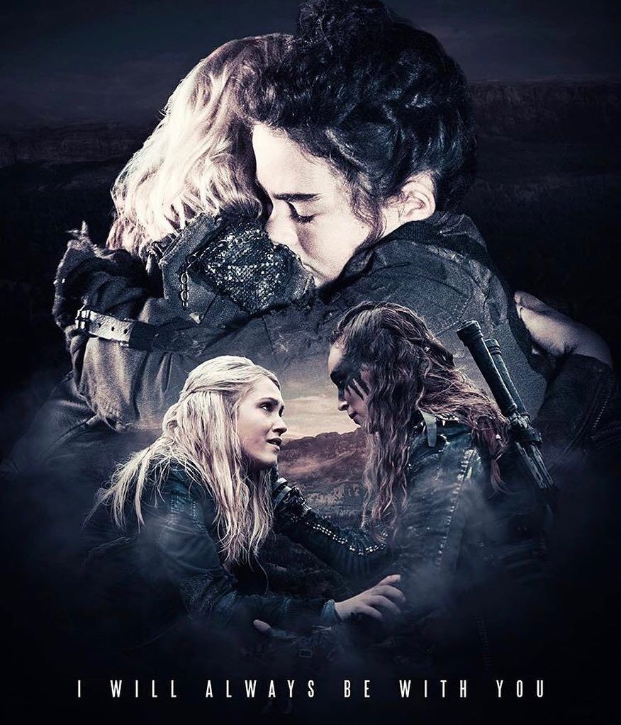 L'immagine può contenere: 2 persone, testo. The 100 poster, The 100 clexa, The 100 show