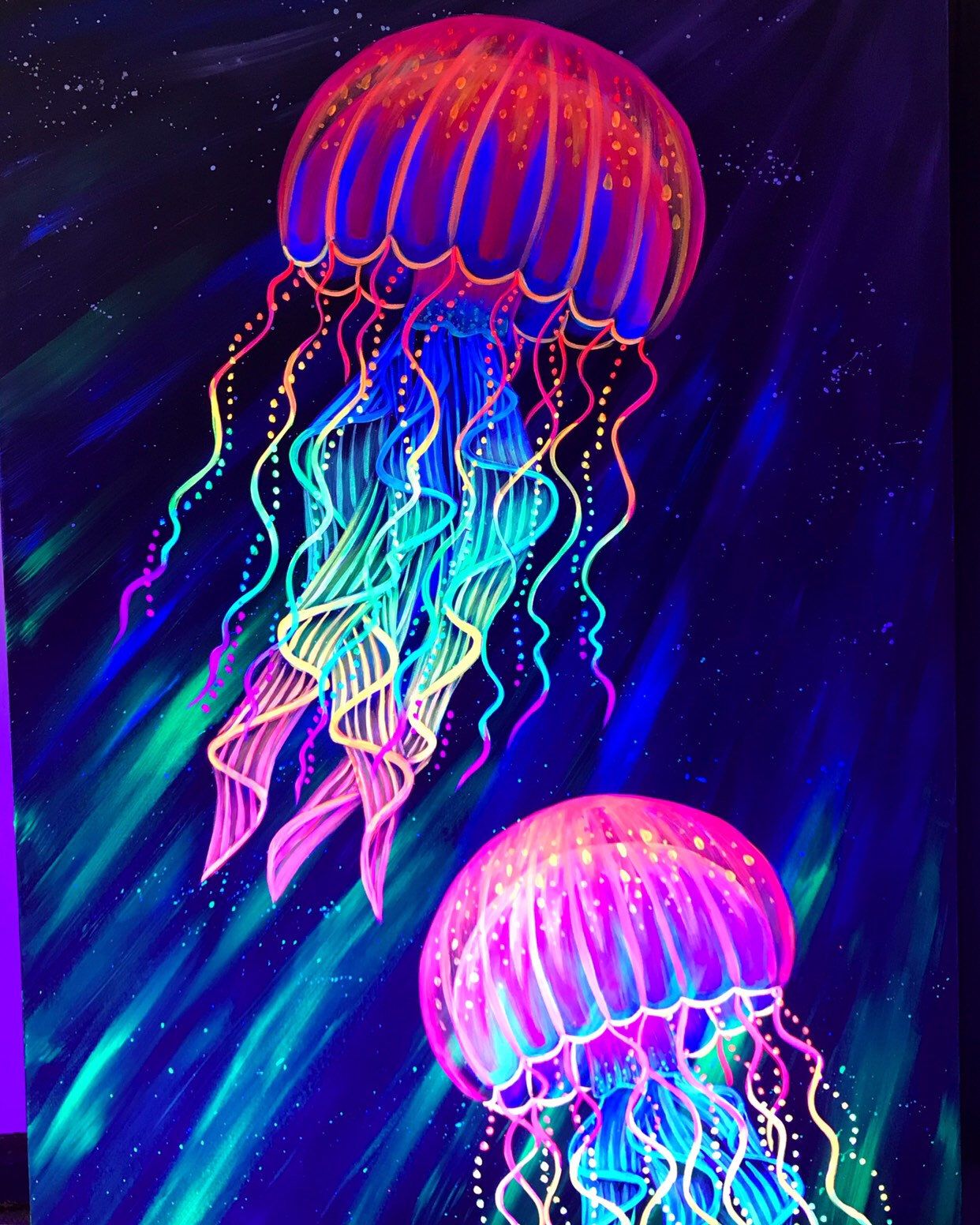 neon rainbow jellyfish