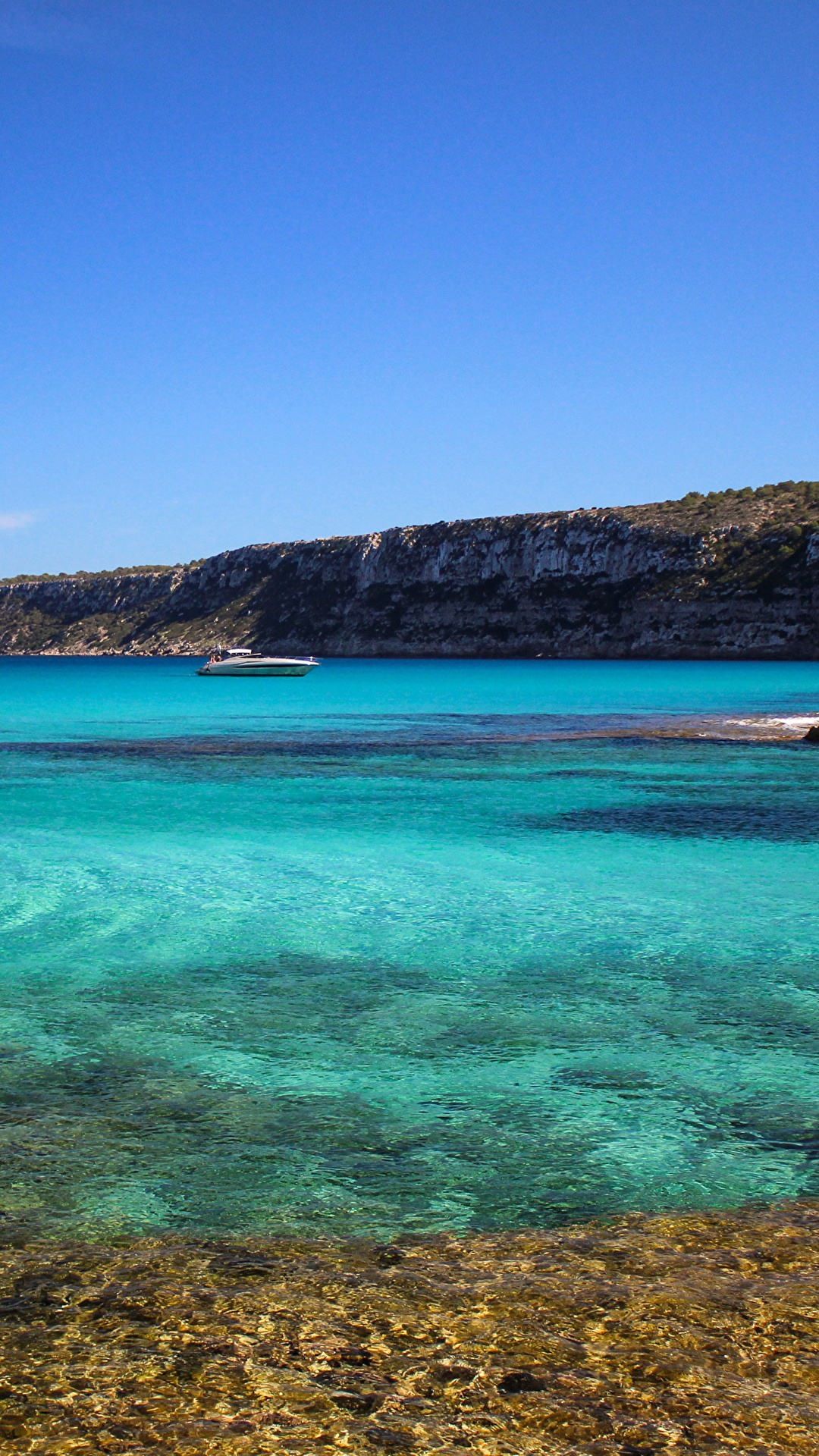 image Spain Formentera Pityusic Islands Sea Nature Coast 1080x1920
