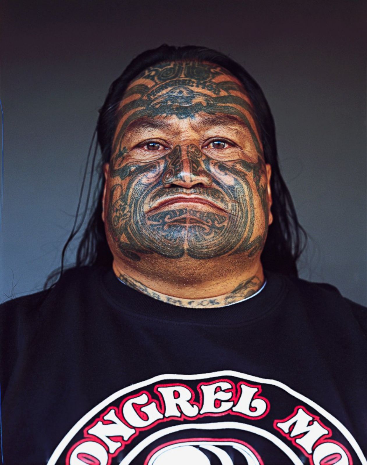 Stunning Portraits of Members of the Mighty Mongrel Mob Photo. Image