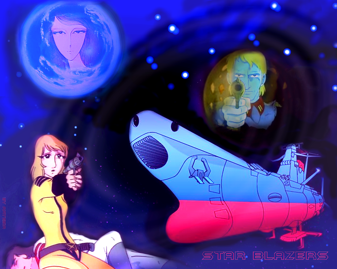 Space Battleship Yamato Wallpaper: Star Blazers Stories. Star blazers, Yamato, Space battleship