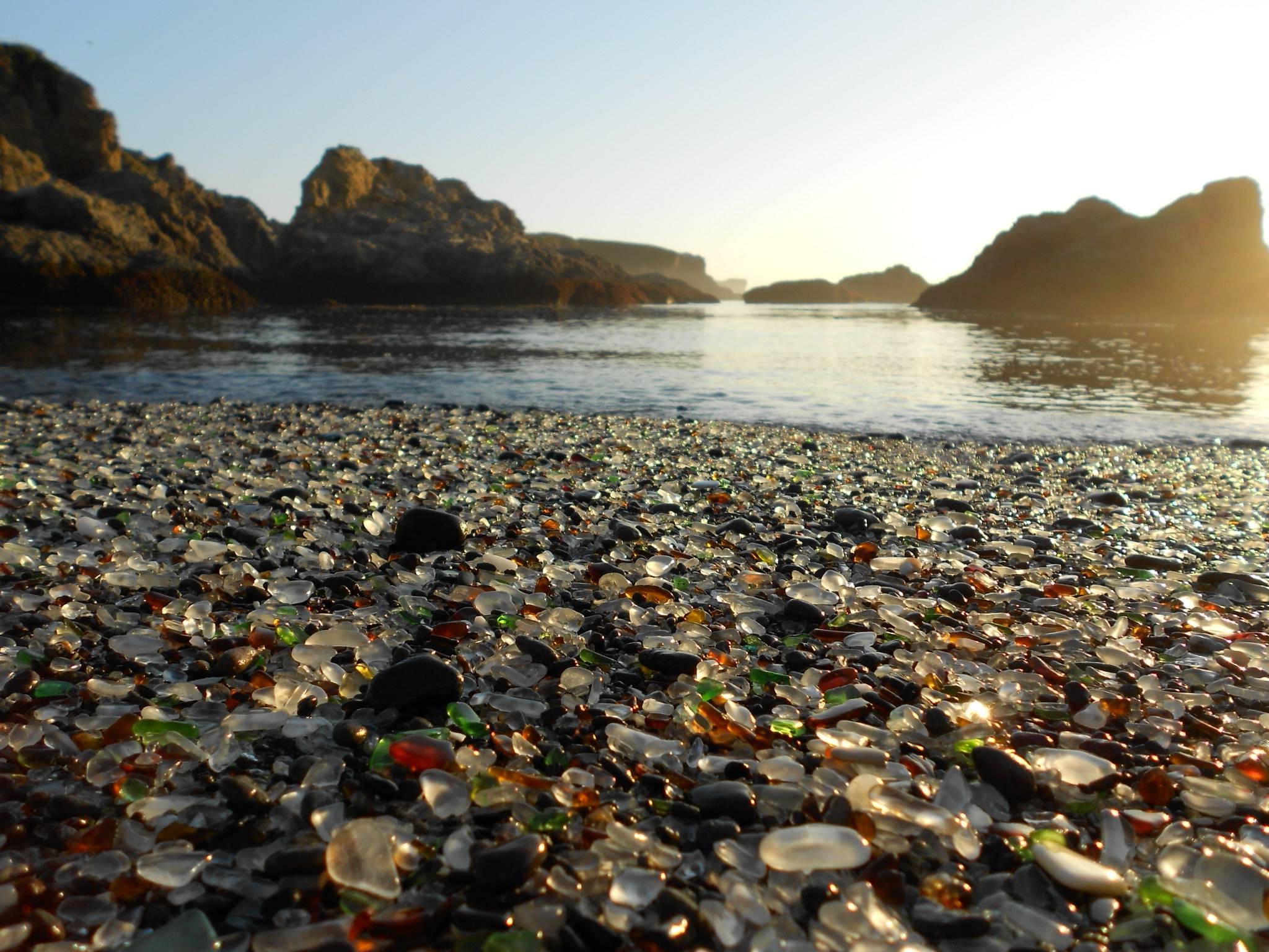 beach, Nature, Sea, Sunlight, Rock, Pebbles, Glass, Landscape, Water Wallpaper HD / Desktop and Mobile Background