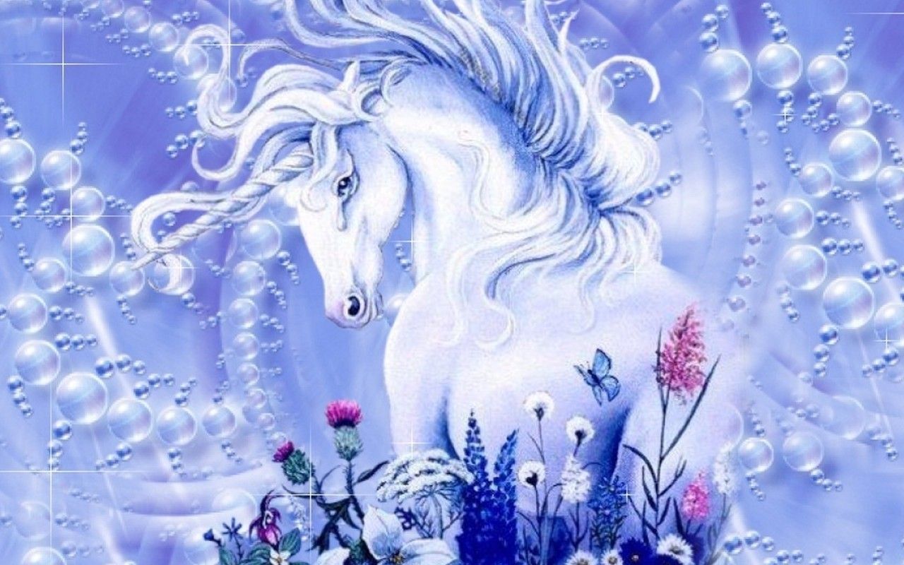 Magical Creatures Wallpaper: Unicorns. Unicorn wallpaper, Animated unicorn, Unicorn fantasy