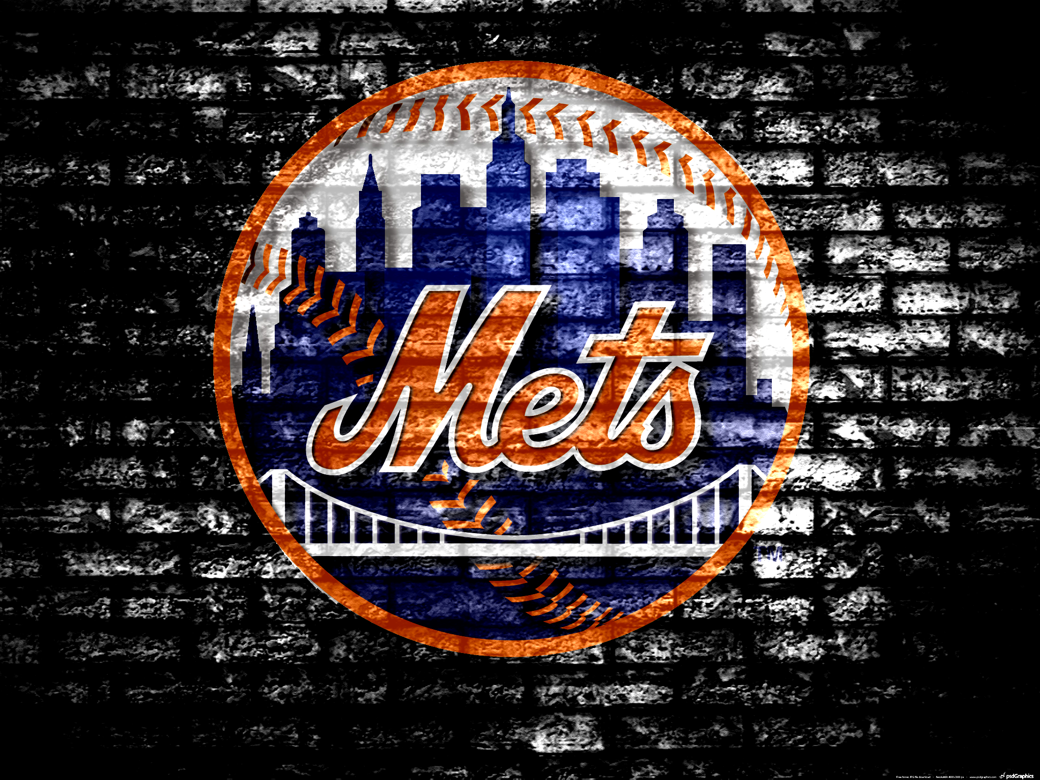 Download wallpapers New York Mets emblem, glitter logo, MLB