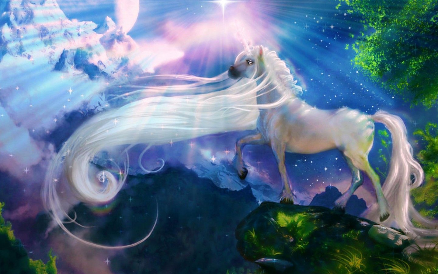 Unicorn HD Desktop Wallpaper. Unicorn wallpaper, Unicorn fantasy, Unicorn background