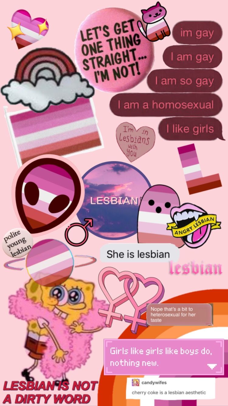 Lesbian Aesthetic Pride Wallpaper