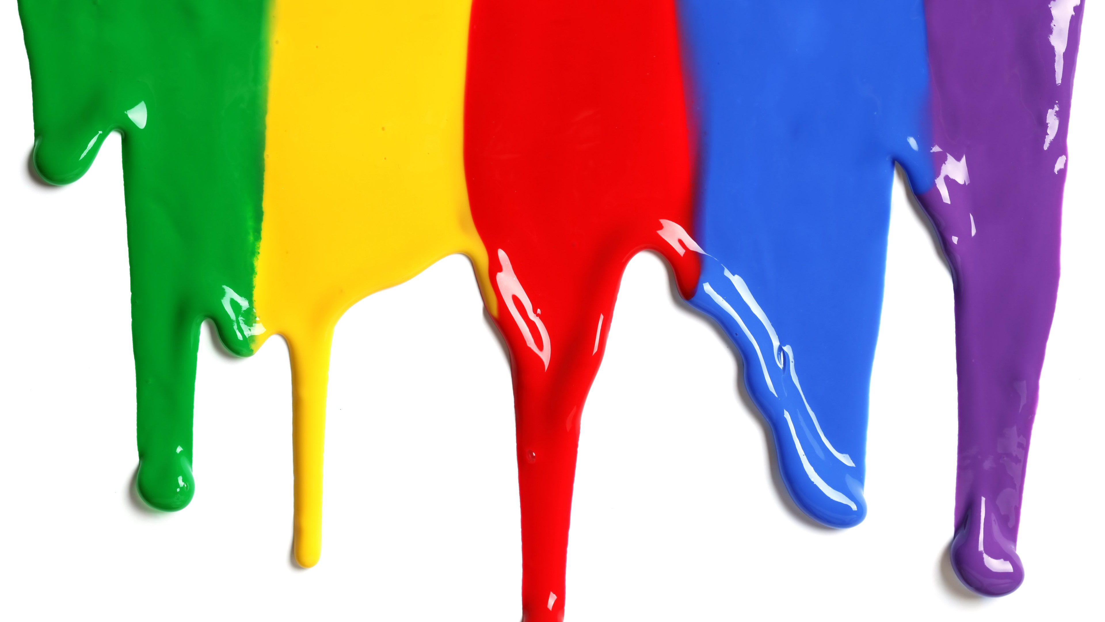 Wallpaper Colorful paint, rainbow color, white background 5120x2880 UHD 5K Picture, Image