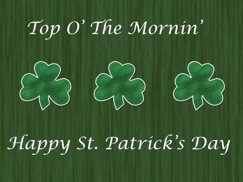 Good Morning St Patrick's Day Wallpaper