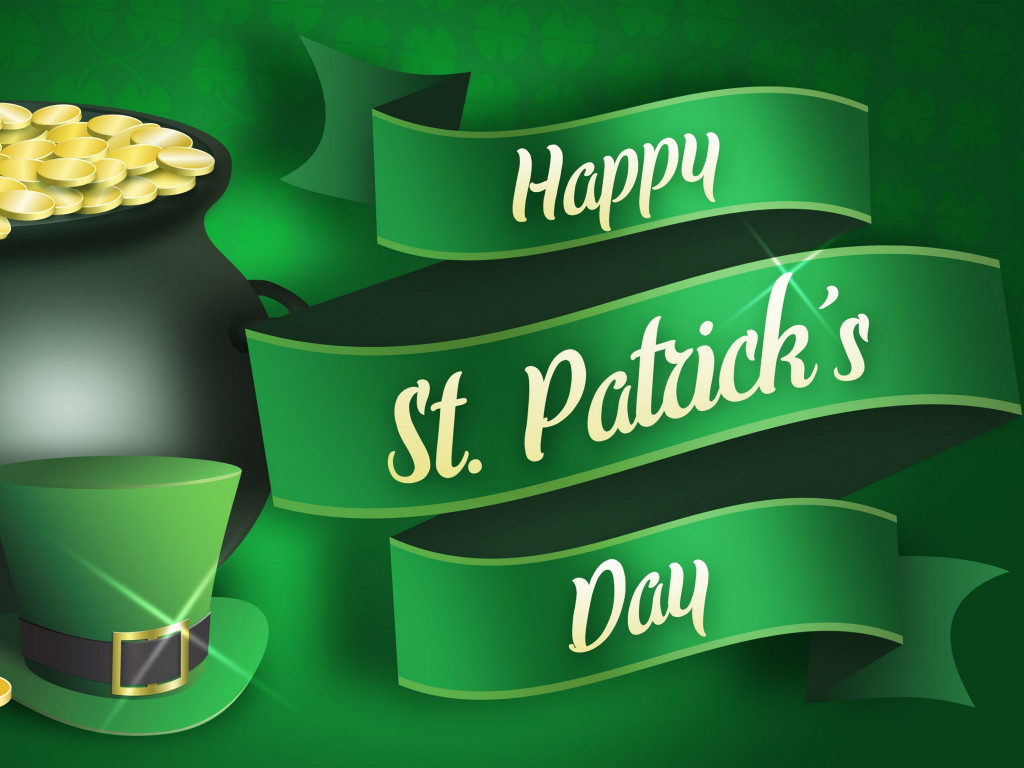 Download wallpaper: Happy Saint Patrick's Day 1024x768