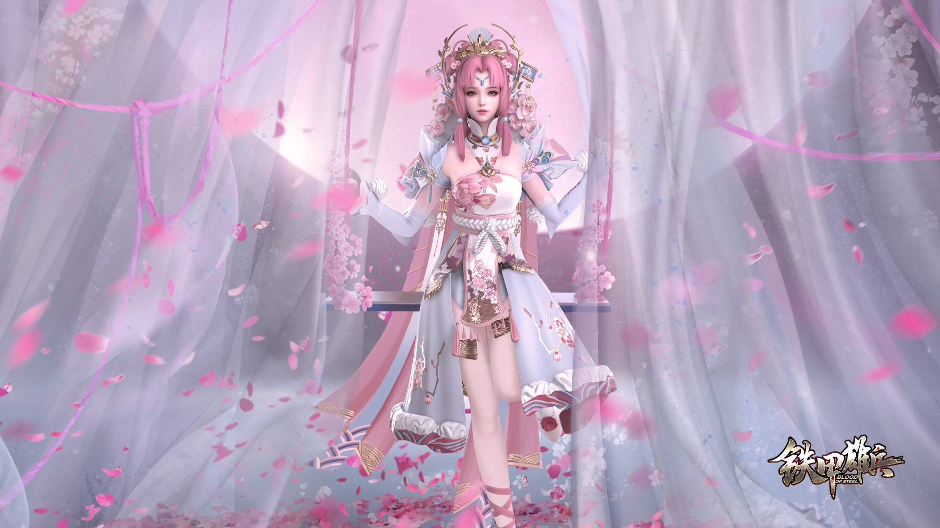 pink, PC gaming, fantasy girl, Blood of Steel HD Wallpaper