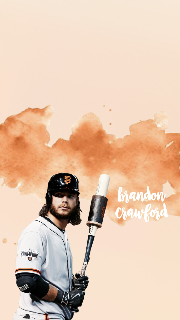 Download Professional Baseball Star Brandon Crawford with His Iconic Long  Hair Wallpaper