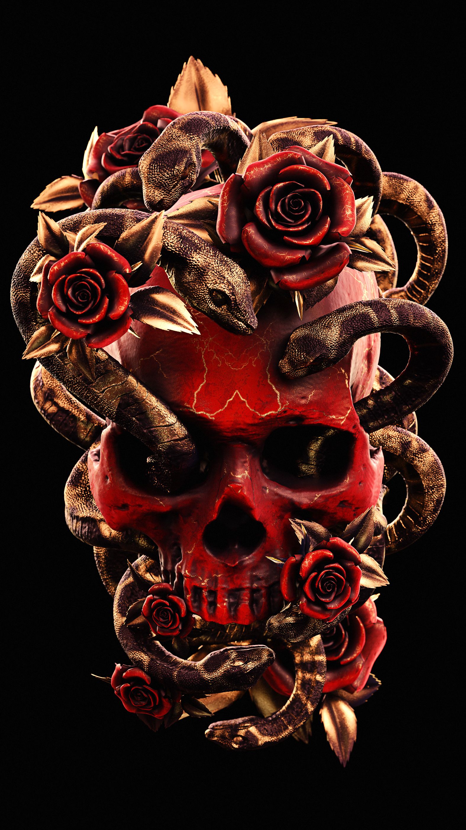 MuchaTseBle. Skull wallpaper, Skull artwork, Skull art