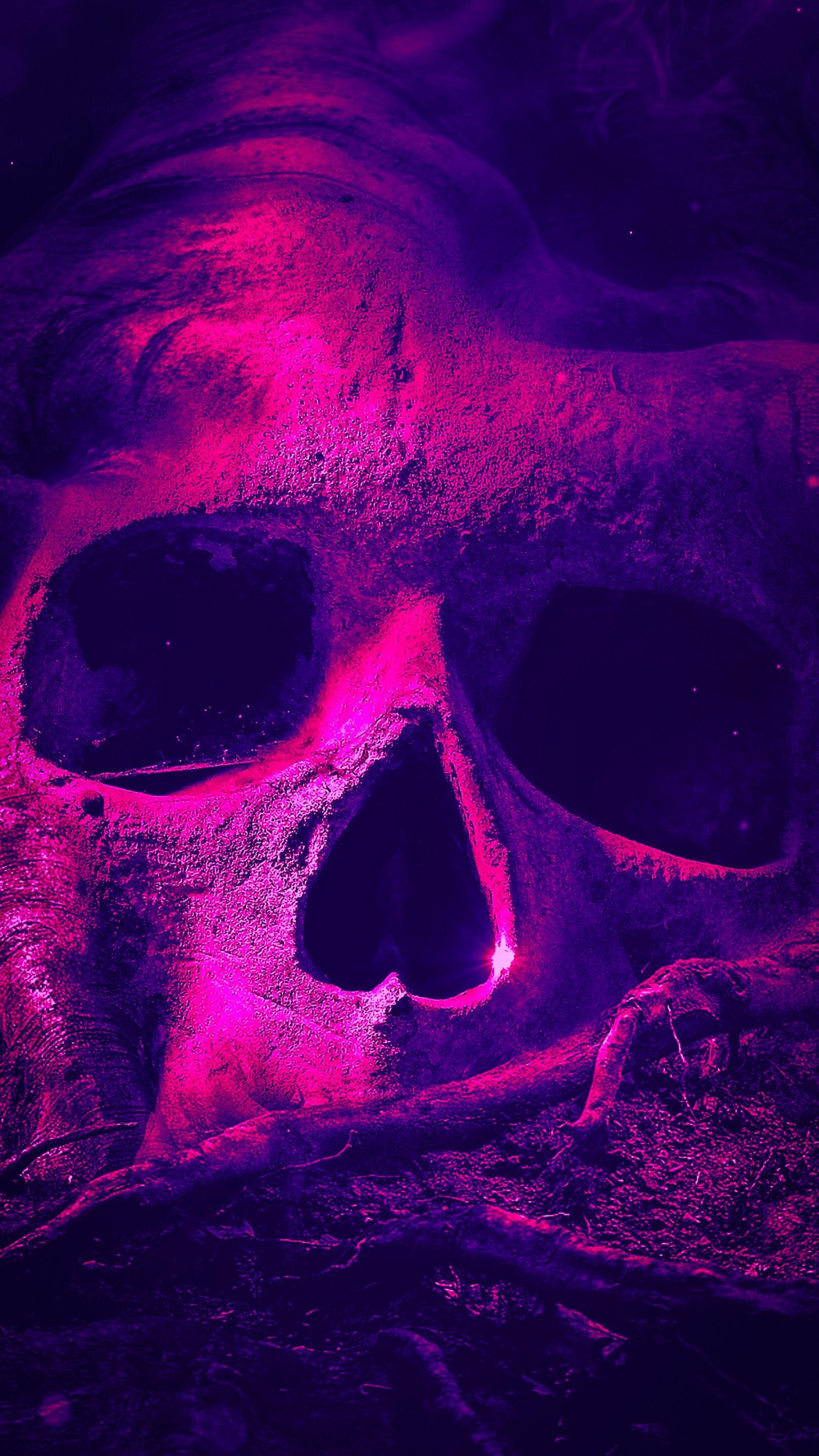 Purple Skull Wallpaper For Tech