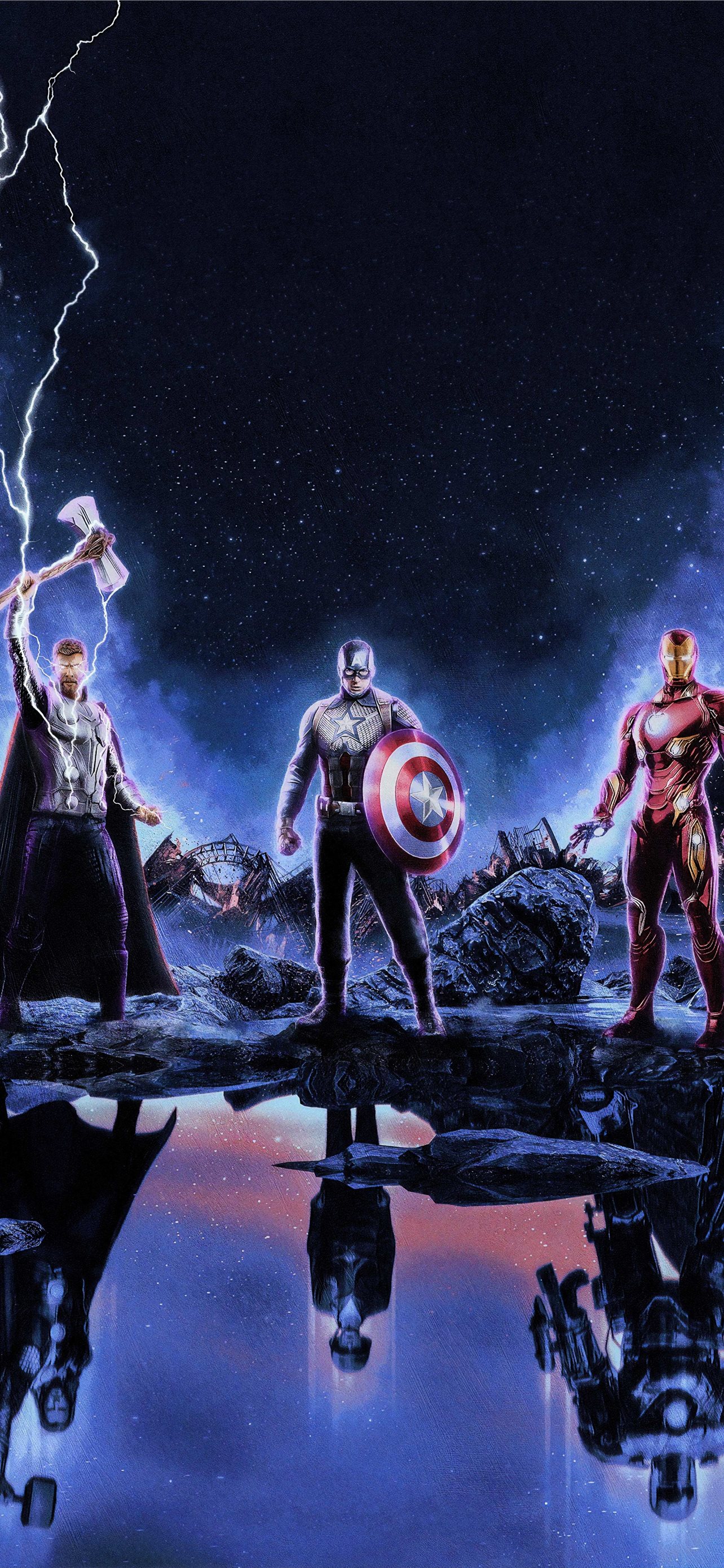 The Trinity Avengers Endgame HD Movies 4K Image P. iPhone Wallpaper Free Download