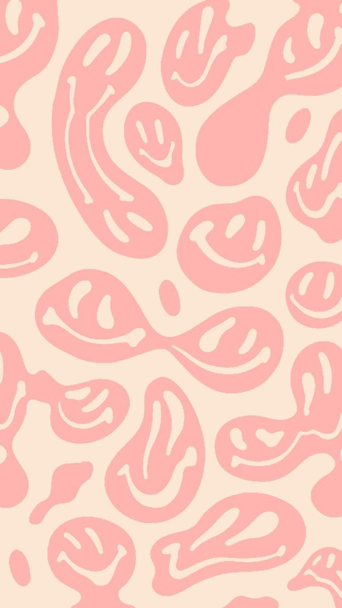 pink smiley face wallpaper. Preppy wallpaper, iPhone wallpaper pattern, Phone wallp. Phone wallpaper patterns, iPhone wallpaper pattern, Preppy wallpaper