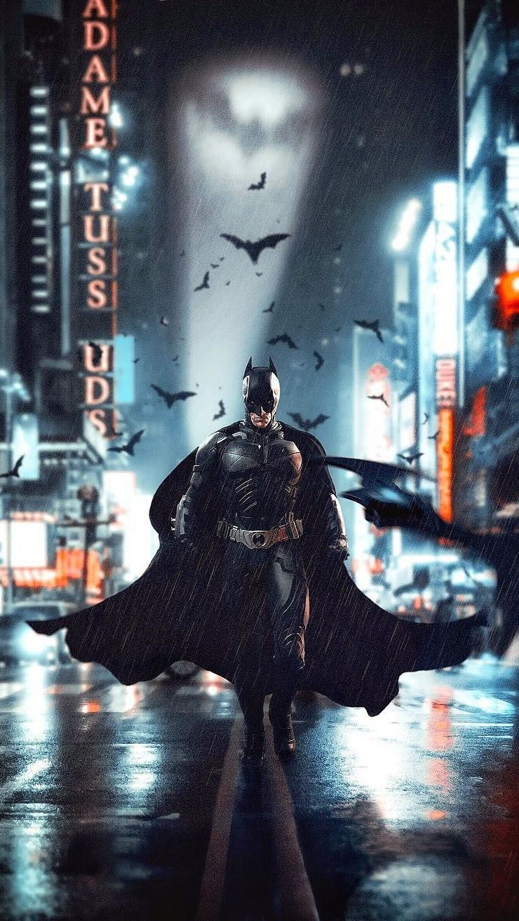 FREEIOS7, detective-comics-batman-rain - parallax HD iPhone iPad wallpaper