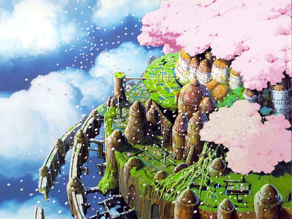 Castle in the Sky in the Sky Wallpaper