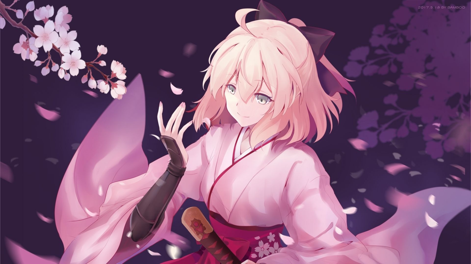Fate, anime girl, sakura saber, warrior wallpaper, HD image, picture, background, 6ac886