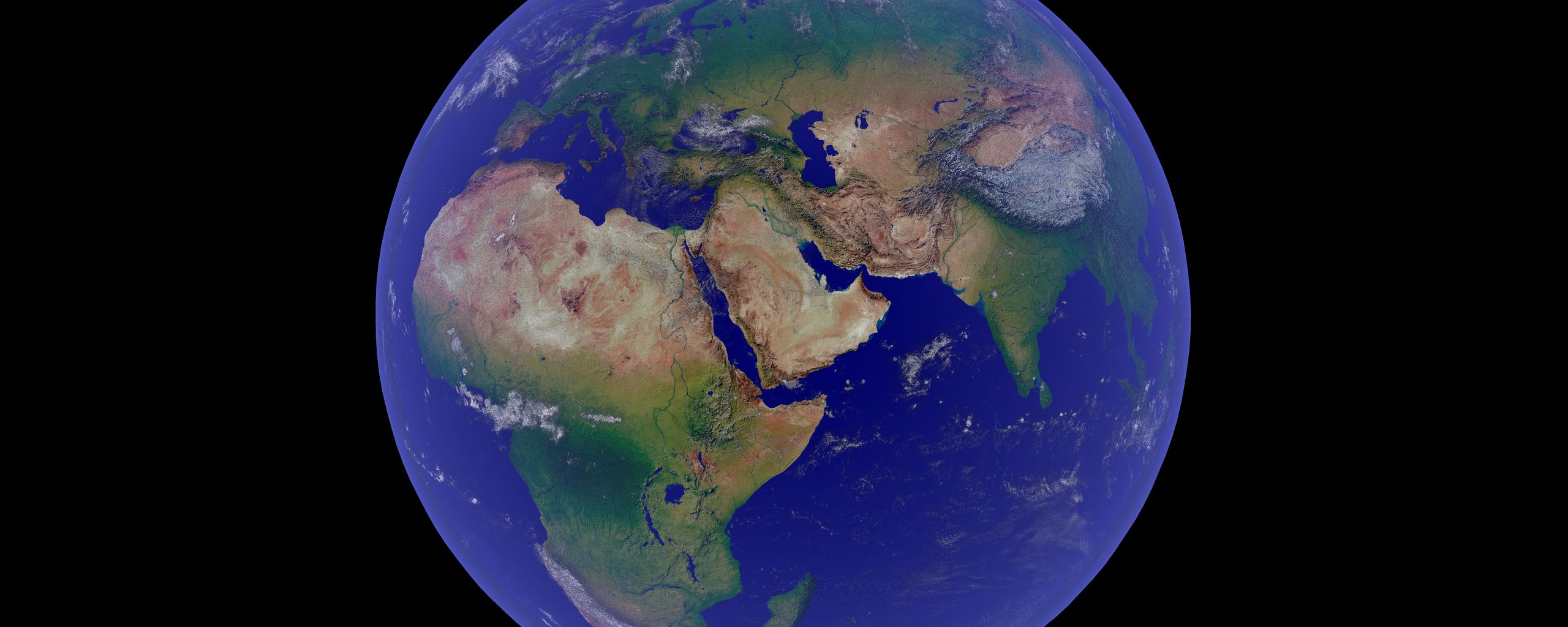 Download wallpaper 2560x1024 earth, planet, space, world ultrawide monitor HD background