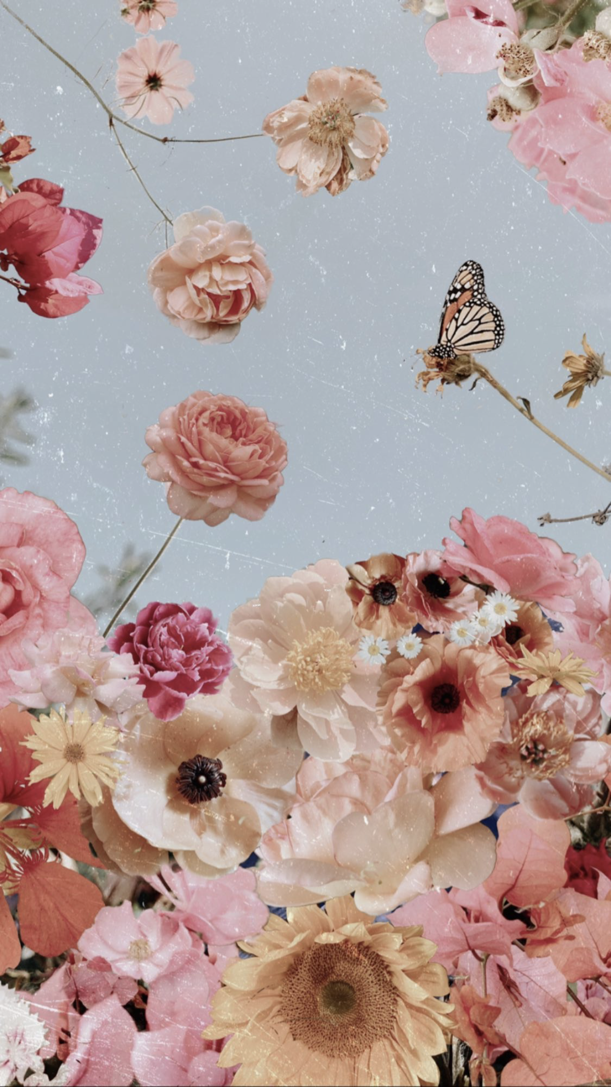 W✨. Flower iphone wallpaper, Vintage flowers wallpaper, iPhone wallpaper