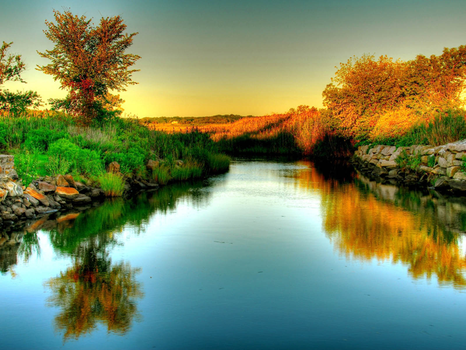 Nature River Wallpaper HD