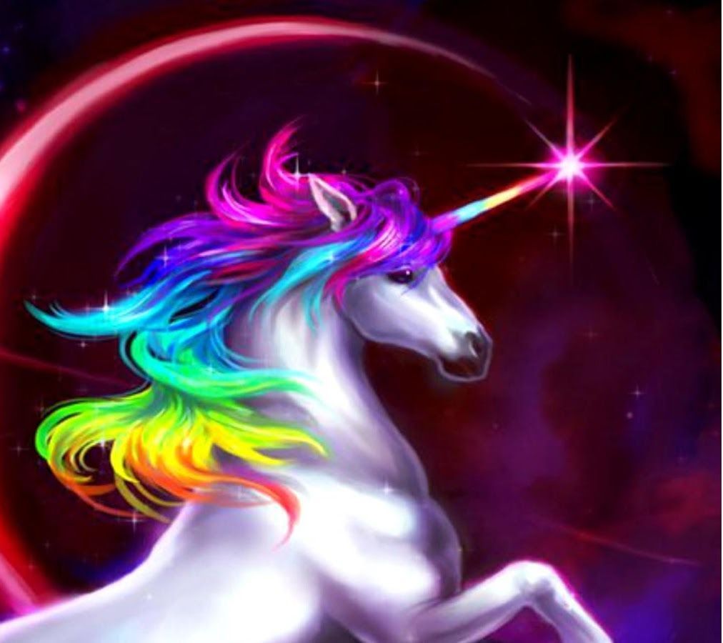 Cute Rainbow Unicorn Desktop Wallpaper