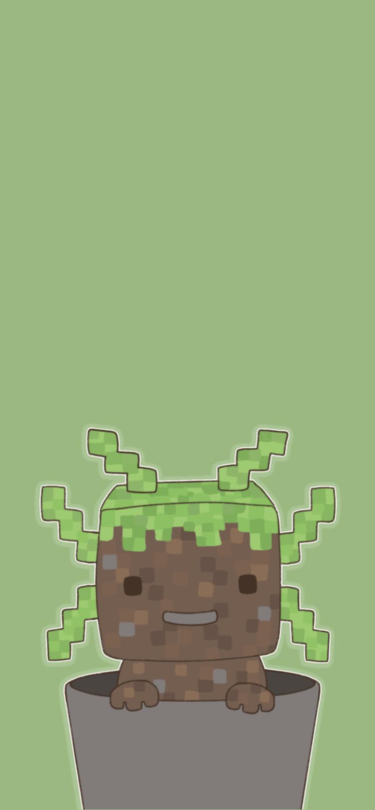 I made Minecraft Axolotl Wallpaper (PC and Mobile) and Profile Icon!