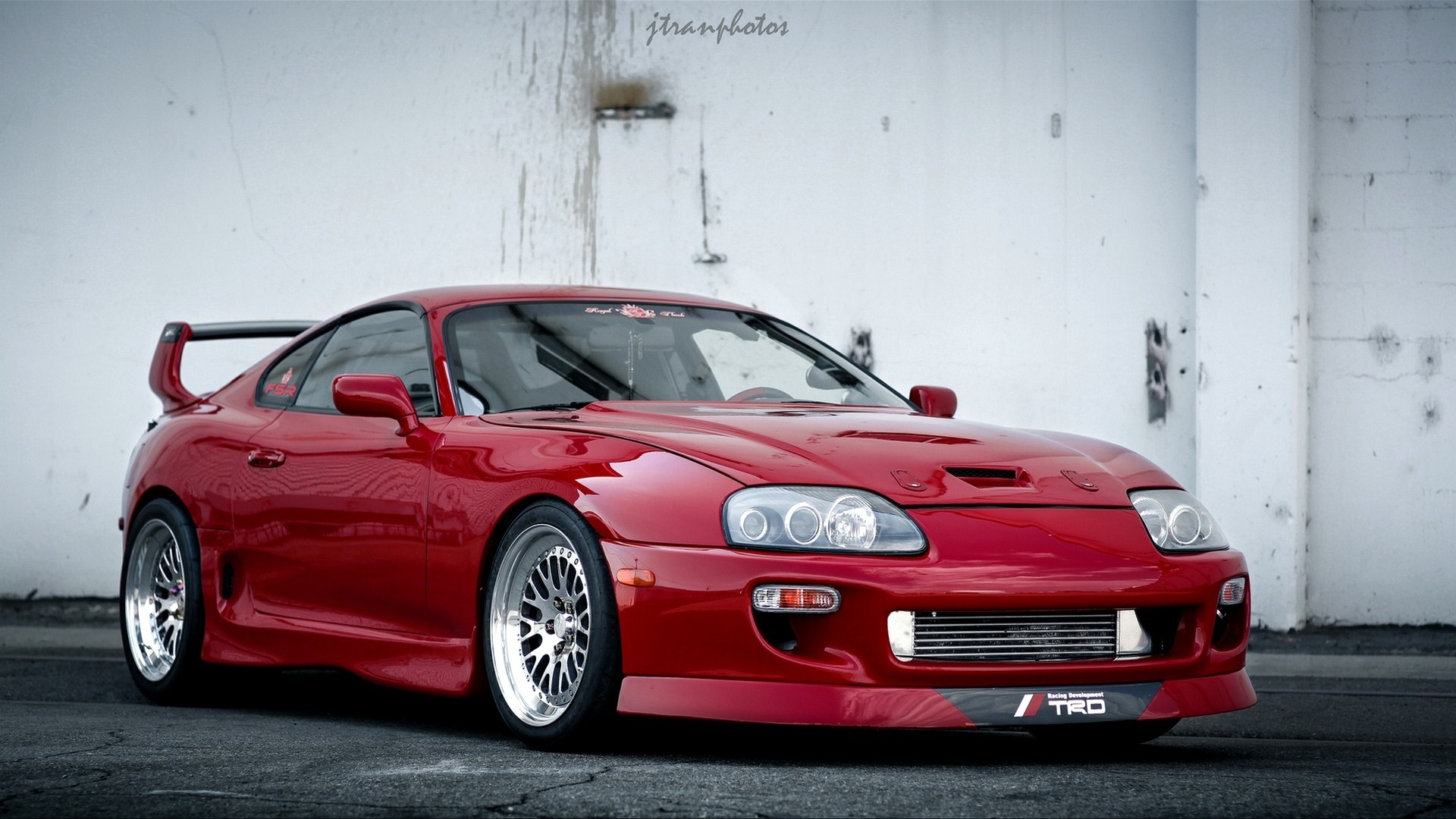 JDM Supra Car Vehicle Red Cars Wallpaper:1920x1080