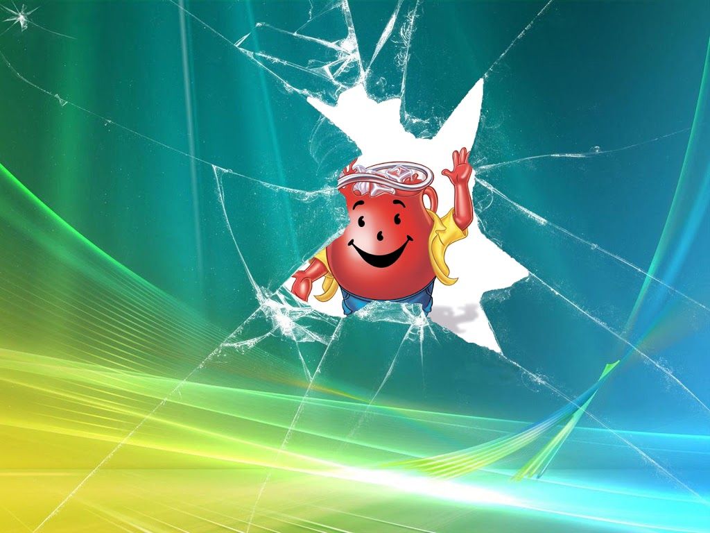 Funny Broken Screen Wallpaper