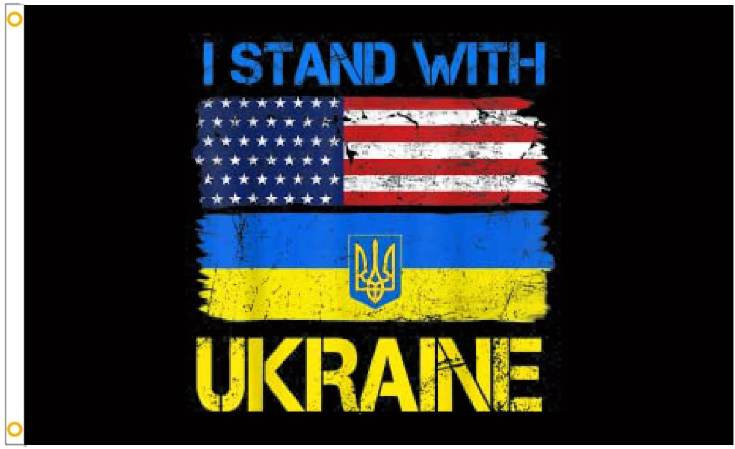 Amazon.com, CherishKK 3x5ft Ukrainian Flag Ukrainian Polyester Flag Ukrainian Polyester Banner Flag for Indoor and Outdoor Decor (05), Patio, Lawn & Garden