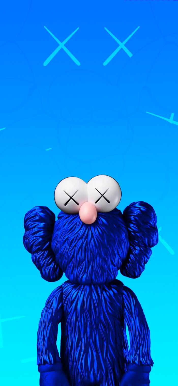 Kaws Wallpaper Blue