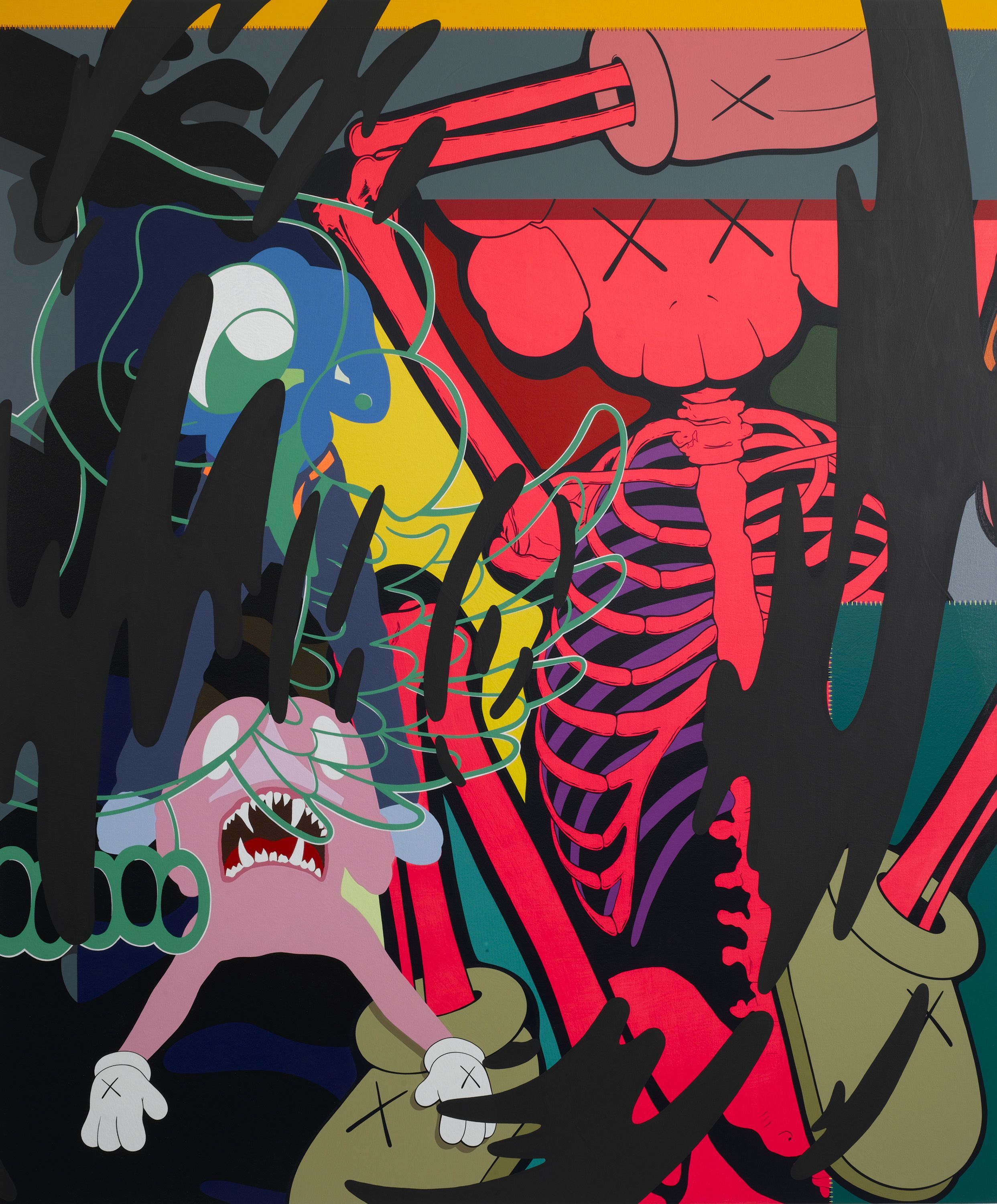 Kaws Skeleton Wallpaper