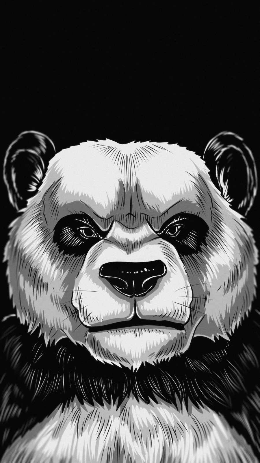 Angry Panda IPhone Wallpaper Wallpaper, iPhone Wallpaper. iPhone wallpaper image, Dark art tattoo, iPhone wallpaper