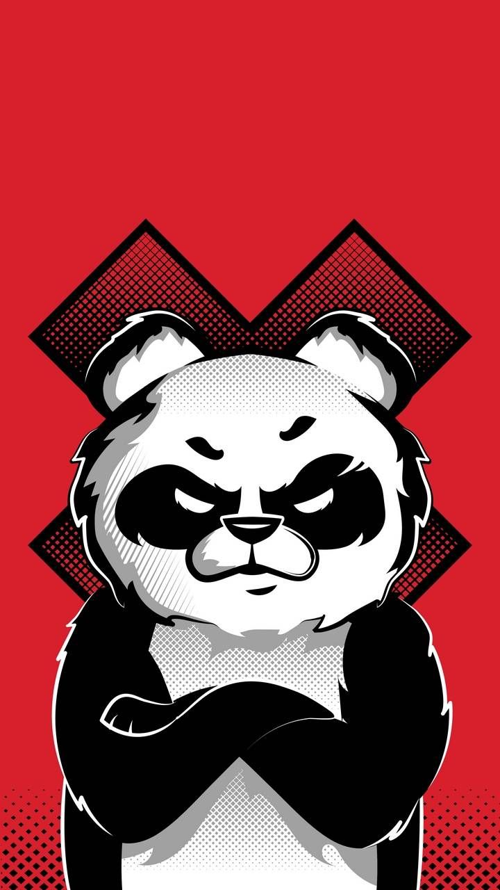 angry panda wallpaper hd
