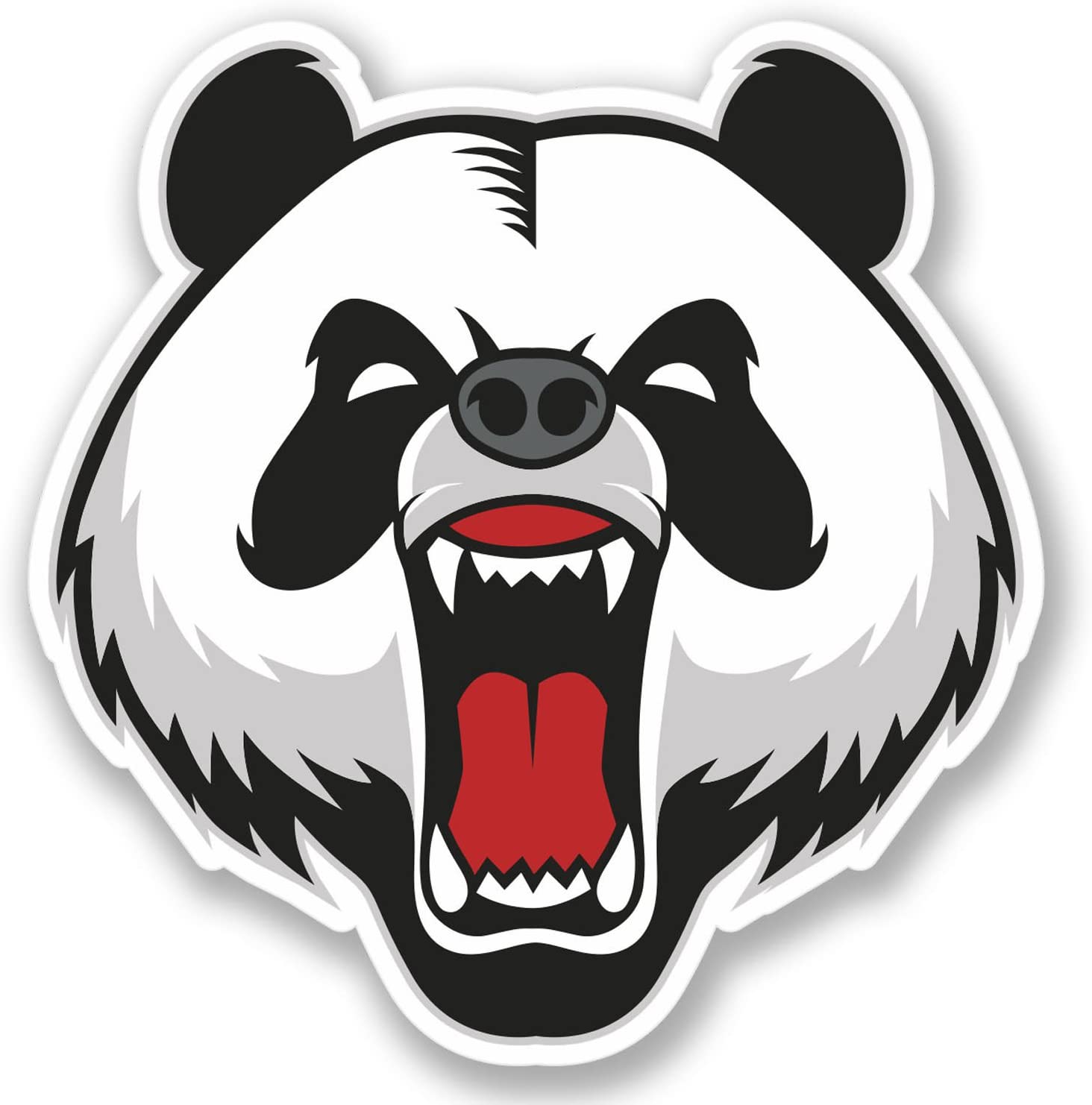 x Angry Panda Vinyl Stickers, Toys & Games