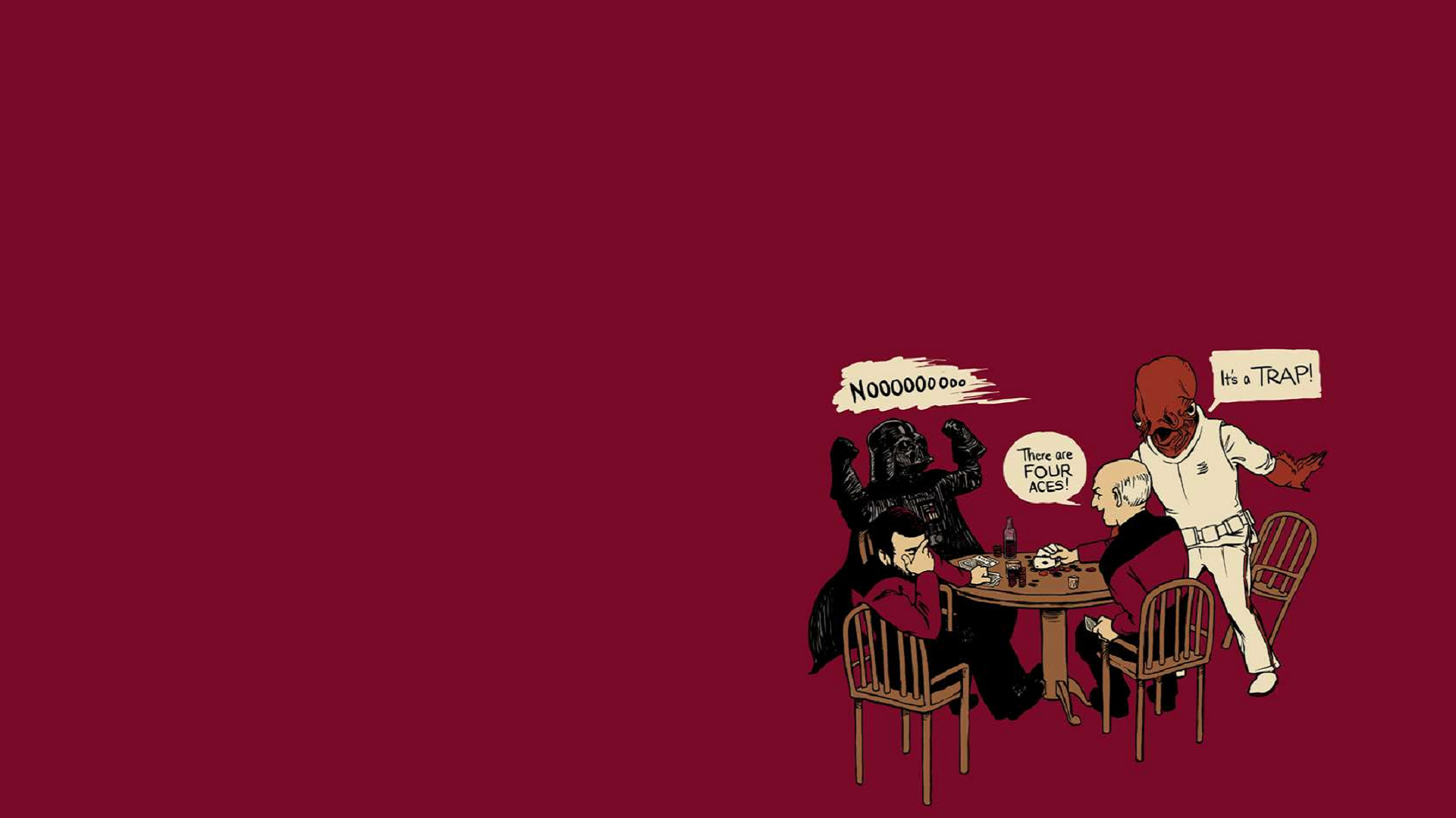 Star Wars, Admiral Ackbar, Darth Vader, Jean Luc Picard, William Riker Wallpaper HD / Desktop and Mobile Background