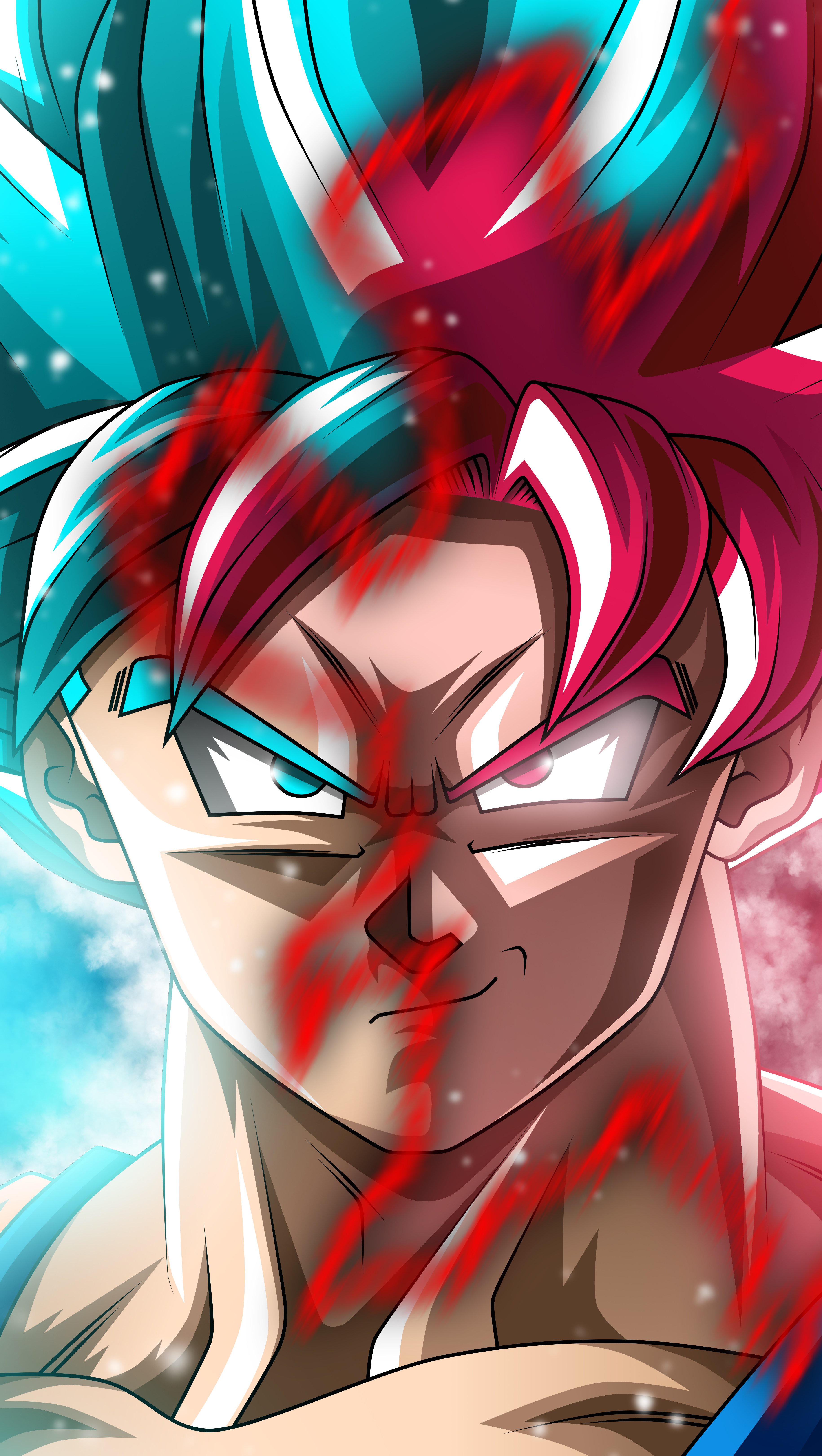 Goku Super Saiyan Blue and Black Goku SSR Dragon Ball Super Anime Wallpaper