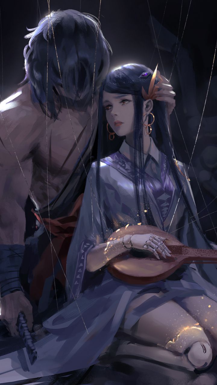 Woman and warrior, artwork, fantasy, anime, 720x1280 wallpaper. Anime art fantasy, Character art, Fantasy artwork
