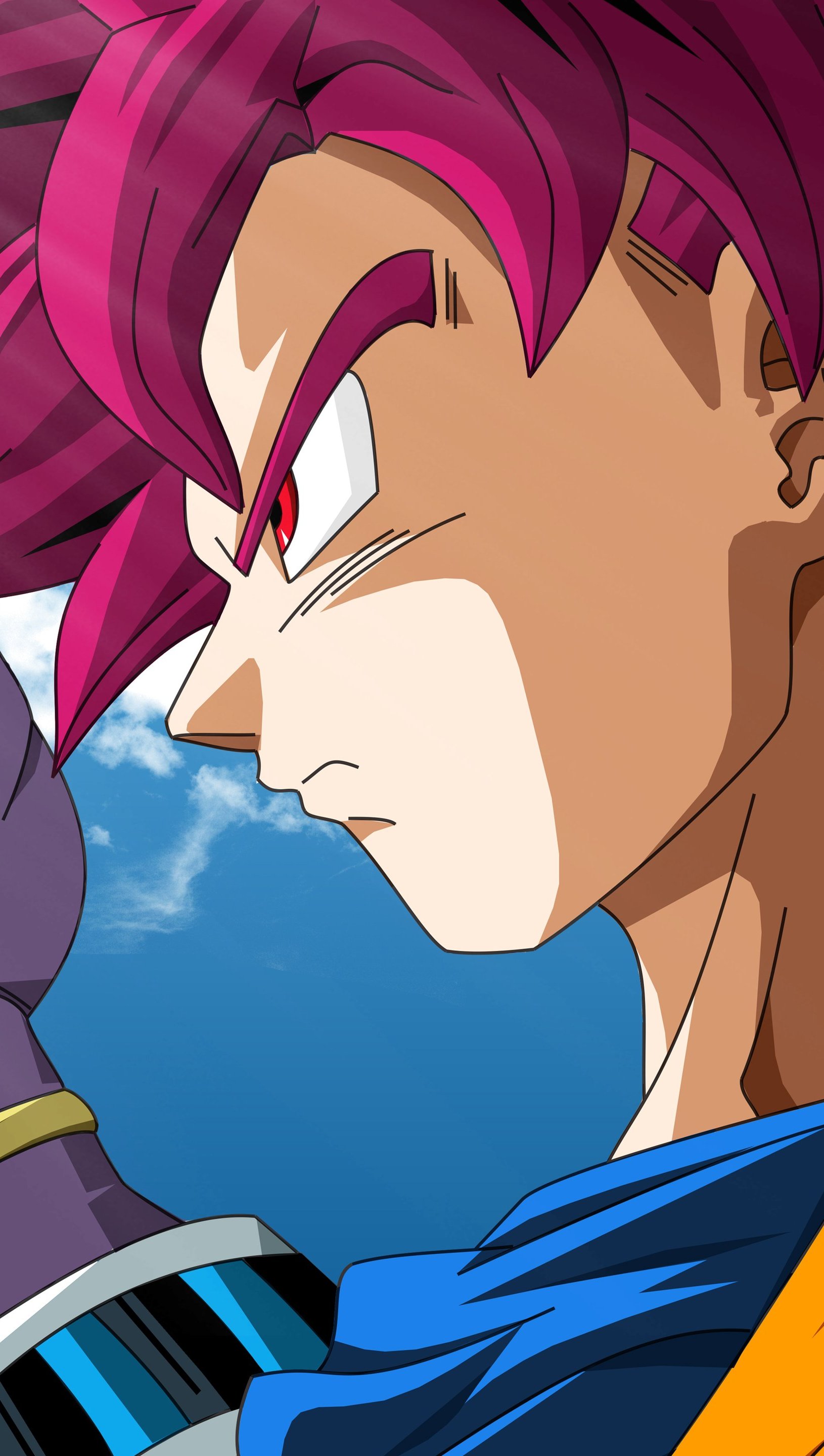 Beerus and Goku Super Saiyan God Anime Wallpaper 5k Ultra HD