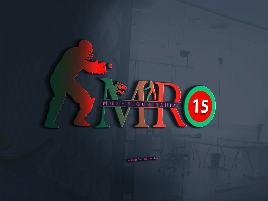 MR 15 Mr Logo Mr15 Logo Mushfiqur Rahim Logo Flat Minim