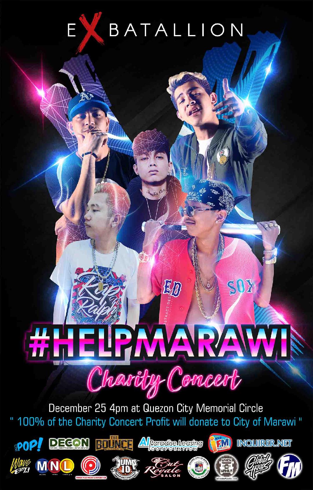 a Christmas Day Charity Concert For Residents Of Marawi