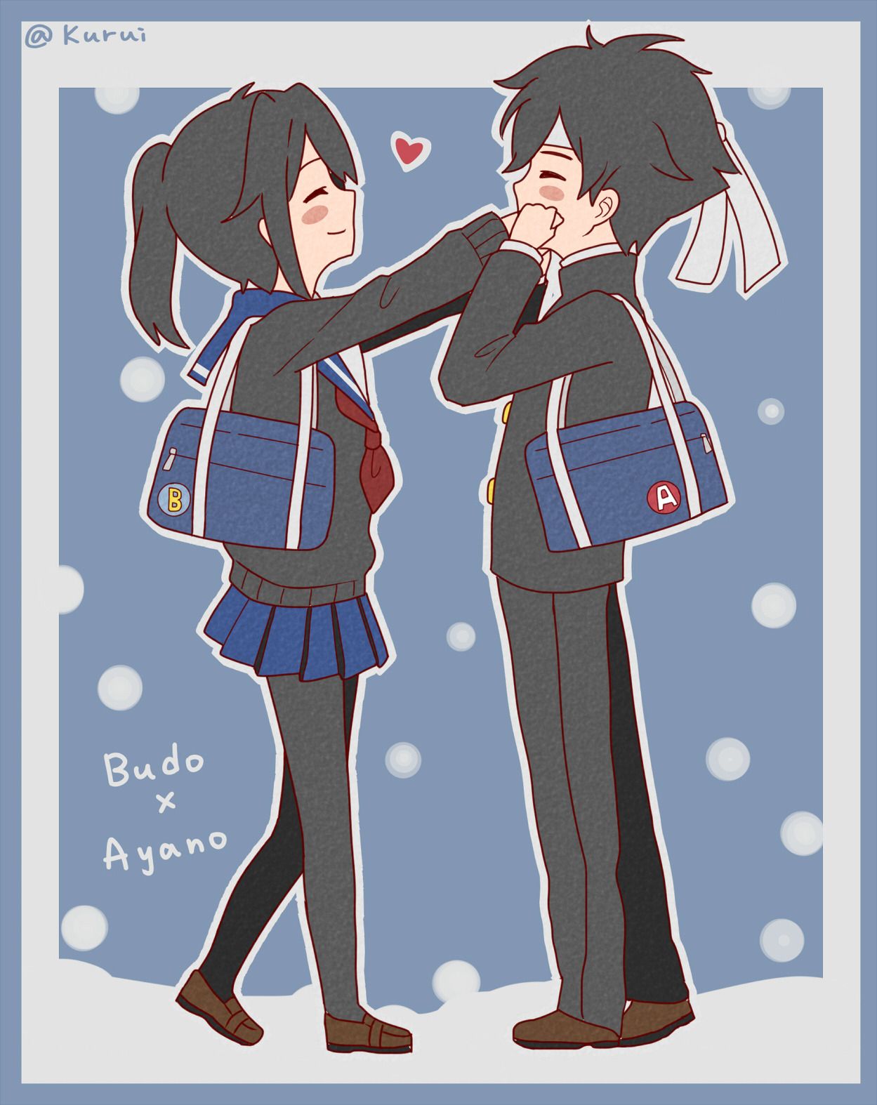 Ayano Aishi And Budo Wallpaper