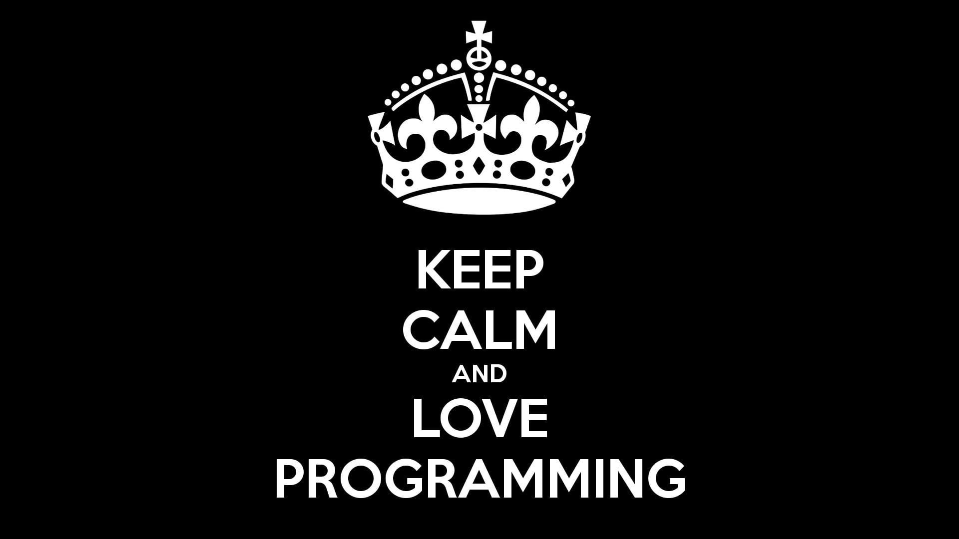 Keep Calm, Coder, Programming, Quote, Javascript, Black, Dark • Wallpaper For You