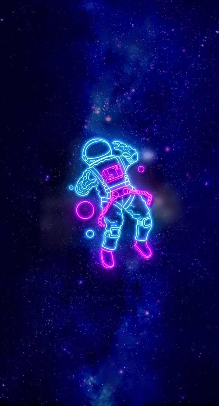 Astronaut Wallpaper Pink And Blue