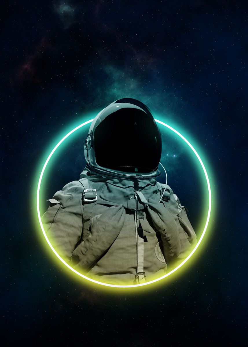 Neon Astronaut' Poster